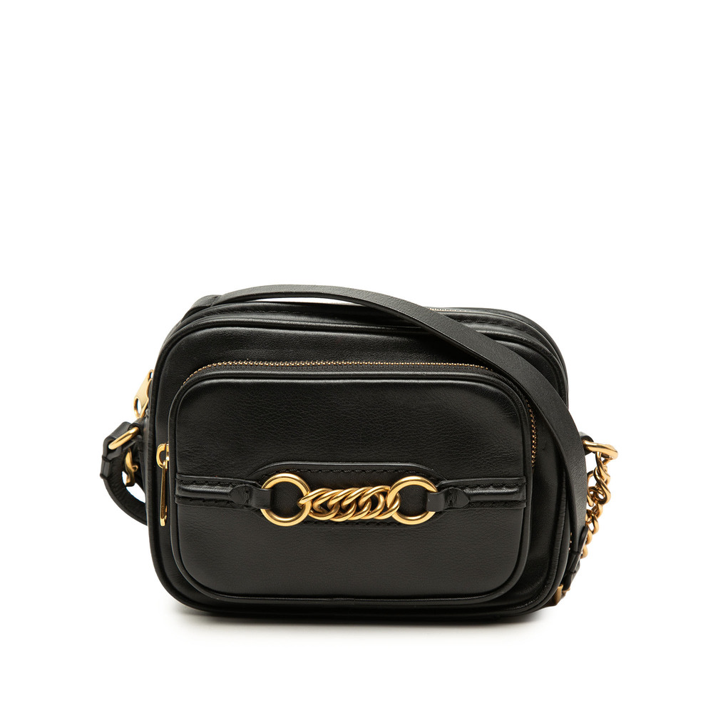 Pre-Loved Burberry Calfskin Link Camera Bag